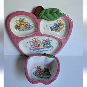 The Wuzzles Melamine Plate Divided And Bowl Vintage